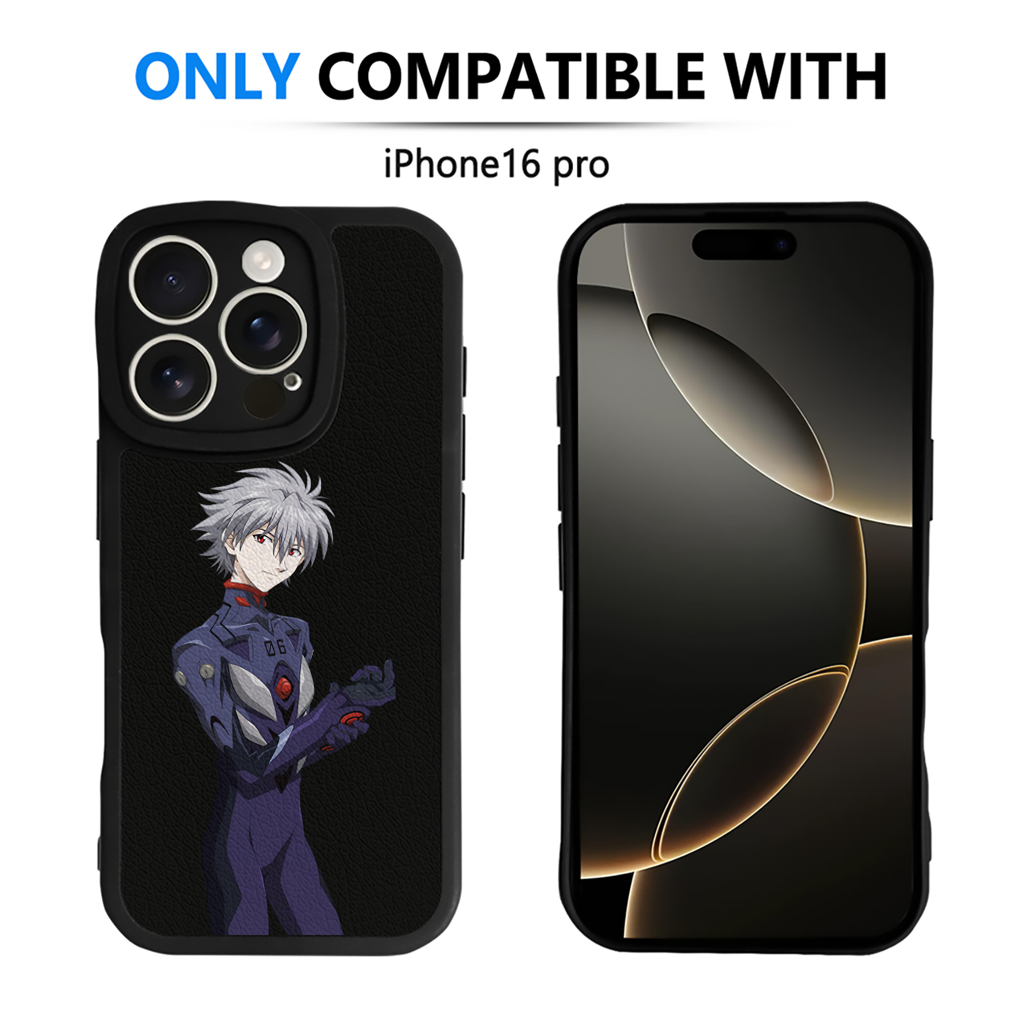 （画像用） EVA 新世紀エヴァンゲリオン 【iPhone 16シリーズ対応】シリコンスマホケース（レザー調） 材質：シリコン